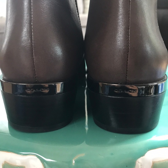 Brand New, Never Worn Coach Brown Leather Booties! - Picture 5 of 8